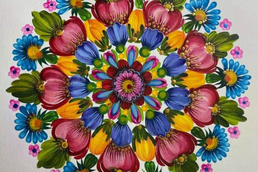 Create Your Own Petrykivka-Inspired Mandala