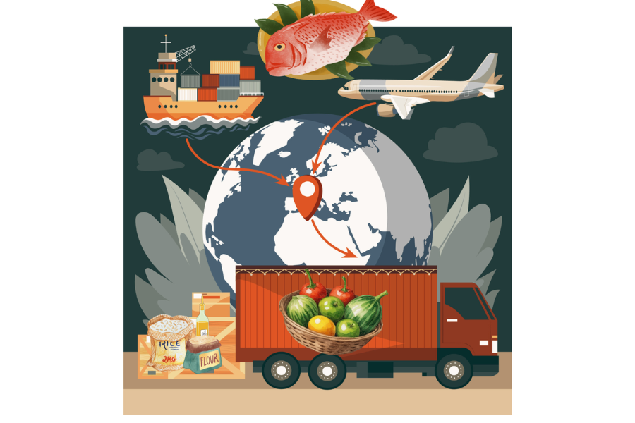 How far has your food travelled to reach you today?