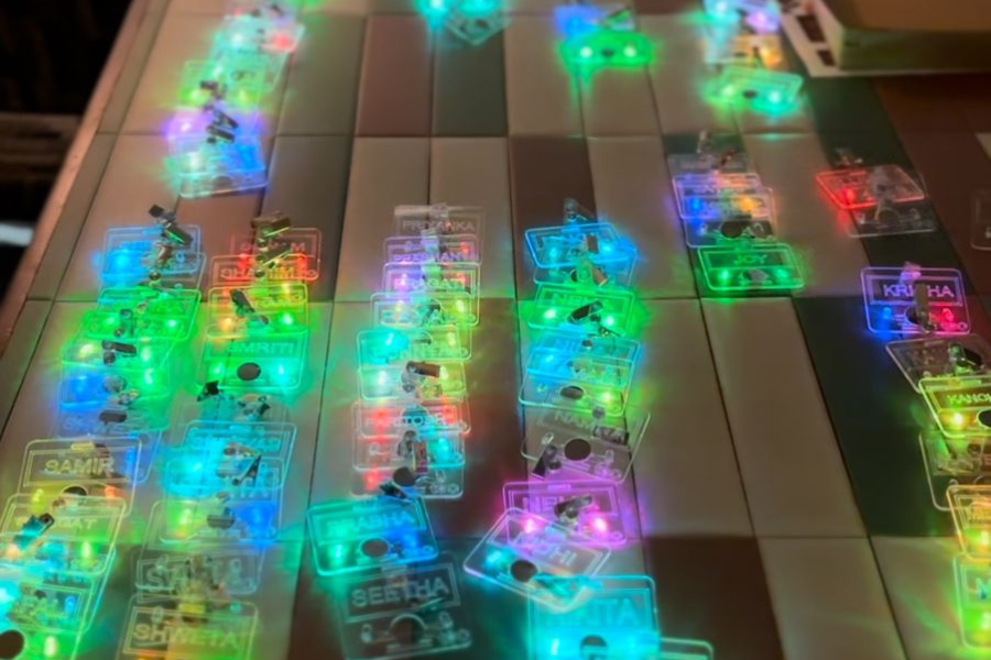 Wearable LED Name Tag